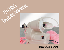 Load image into Gallery viewer, USA Tricord Plus Tool | Fast I-Cord Knitter |  Power Knitting Machine | Tricotin Machine | Knit Tool for Yarn | Spool Electronic with USA Adapter