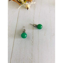 Load image into Gallery viewer, Natural Stones Set of 3 Crystal Green Stretchable Bracelet