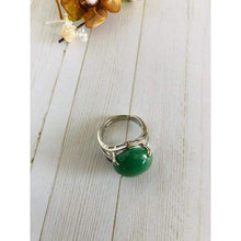 Load image into Gallery viewer, Natural Stones Set of 3 Crystal Green Stretchable Bracelet