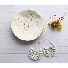 Load image into Gallery viewer, White Dangle Earrings