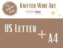 Load image into Gallery viewer, Wire Alphabet Patterns, Heart Letter  Uppercase and Lowercase, Love Font for Wire Art Words, Instant Download, Tricotin Print PDF Files