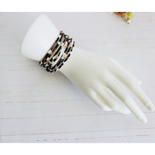 Load image into Gallery viewer, Leopard Leather Bracelet with Magnetic Closure - Bracelets