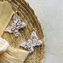 Load image into Gallery viewer, Ivory butterfly pedants