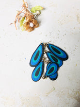 Load image into Gallery viewer, polymer clay blue, green, black dangles