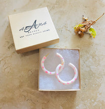 Load image into Gallery viewer, Unique stylish and fashionable etsy cow print hoops BRAND AZUCENA AZUCENABRANDS