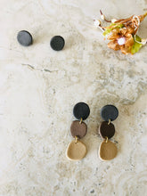 Load image into Gallery viewer, Elegant dangle pendants made with polymer clay