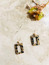 Load image into Gallery viewer, Leopard Earrings, Statement Earrings, Polymer Clay Earrings, Geometric, Cheetah