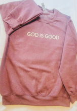 Load image into Gallery viewer, God is Good  Fleece Crew Sweatshirt