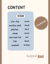 Load image into Gallery viewer, Ocean Animals Wire Templates, Drawings Knitted Wire Art Class, PDF Ocean Shapes Download, Digital Sea Animals for Custom Decor, Nature Decor