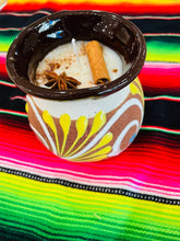 Load image into Gallery viewer, Handcradted Mexican Horchata Candle | The Original Mexican Artesania and Aroma | Espiga Jarrito Ponchero Candle | Scented Candle | Soy Wax