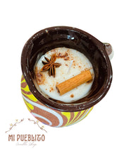 Load image into Gallery viewer, Handcradted Mexican Horchata Candle | The Original Mexican Artesania and Aroma | Espiga Jarrito Ponchero Candle | Scented Candle | Soy Wax
