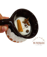 Load image into Gallery viewer, Cafe de la Olla Candle | Mexican Latte Aroma | Natural Soy Wax Blend | Authentic Coffee Aromatic Vela | Spices and Real Coffee Beans Candle