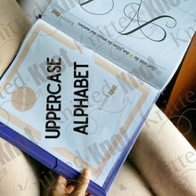 Load image into Gallery viewer, File Kit of Wire Alphabets and Numbers, Printed Ready Templates for Wire Art. Patterns Portfolio, File Hard Copy, Nice Calligraphy Notebook