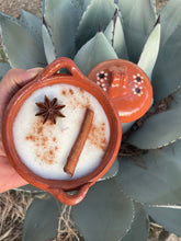 Load image into Gallery viewer, Horchata Aroma Candle | Handmade Mexican Flowers Sansera | Scented Candle | Soy Wax
