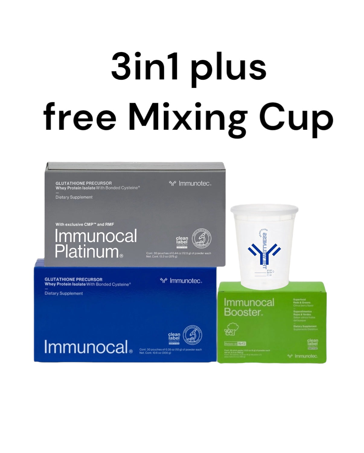 Immuno Pack - 3 in 1 Immunocal  AZUCENA
