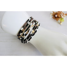 Load image into Gallery viewer, Leopard Leather Bracelet with Magnetic Closure - Bracelets

