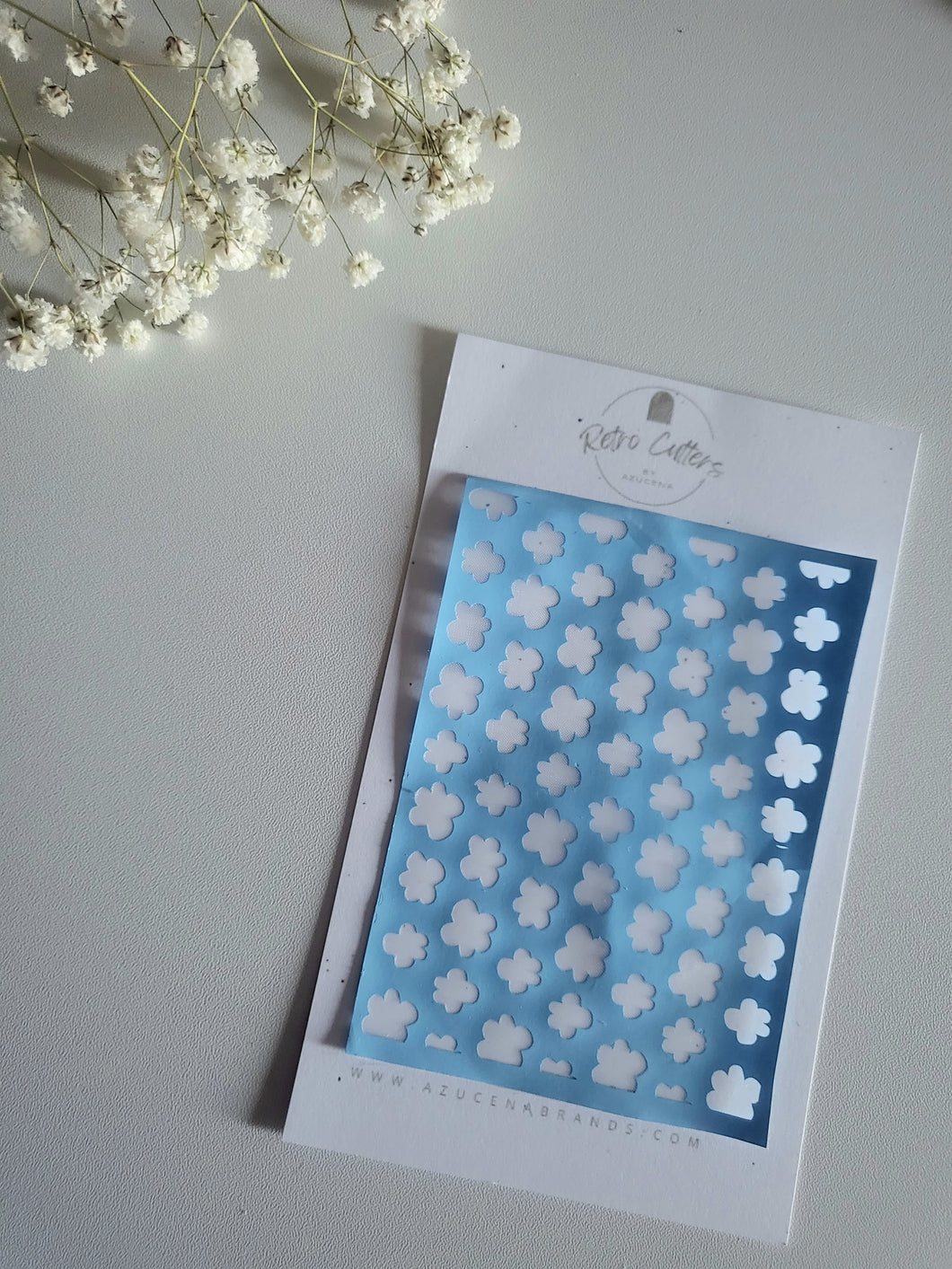 Polymer Clay Silk Screen | Flower Tile