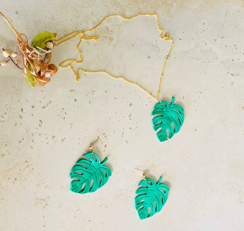 polymey clay handmade leafs set for women, march and spring season. 