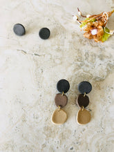 Load image into Gallery viewer, Elegant dangle pendants made with polymer clay
