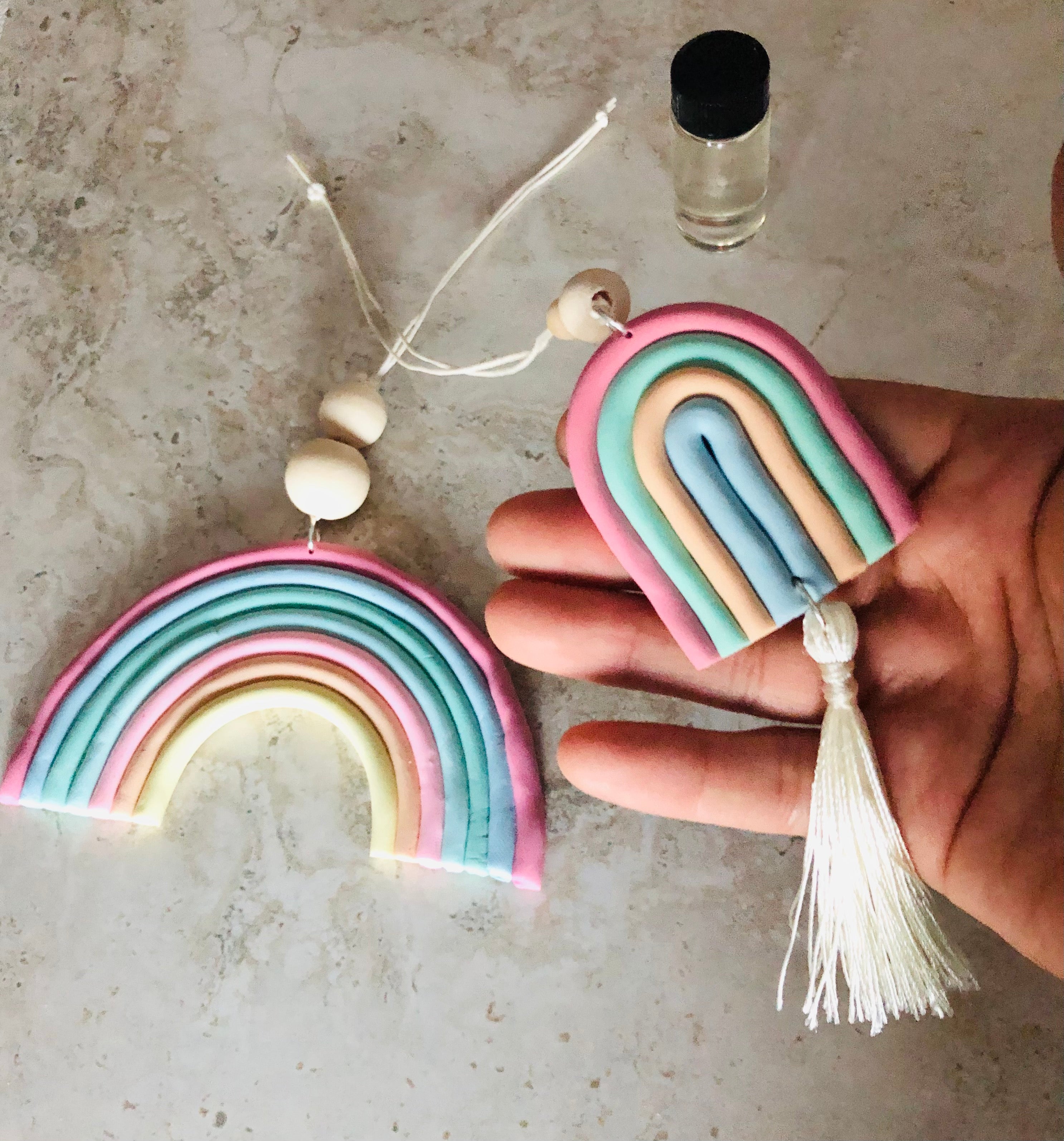 Claudia | Handcrafted Polymer Clay Car Hanger Diffuser
